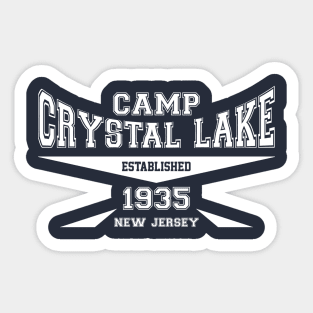 Camp Crystal Lake College Design Sticker